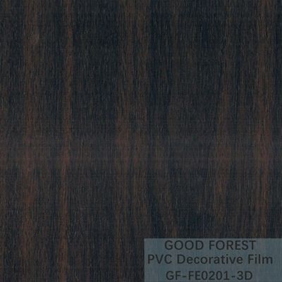 Декоративный черный фильм PVC зерно ширины 1260mm до 1330mm деревянное