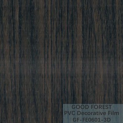 Декоративный черный фильм PVC зерно ширины 1260mm до 1330mm деревянное