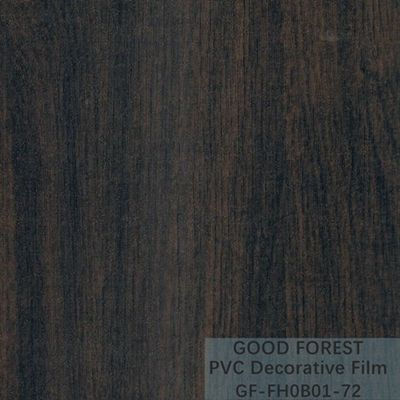 Декоративный черный фильм PVC зерно ширины 1260mm до 1330mm деревянное