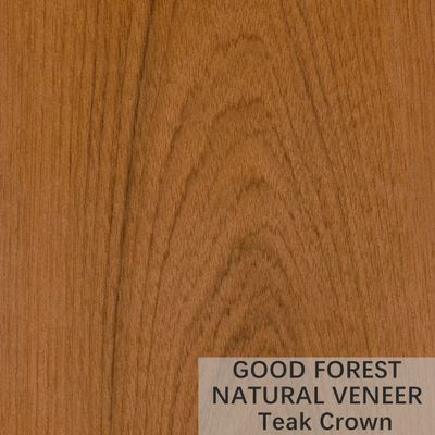 Крона естественной деревянной облицовки Teak естественная отрезала аттестацию FSC облицовки