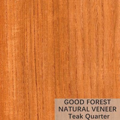 Крона естественной деревянной облицовки Teak естественная отрезала аттестацию FSC облицовки