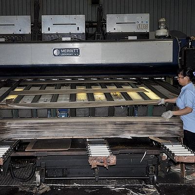 Древесина зебры Западных Африк естественная лощит Zebrano плоская отрезанная крона отрезала высококачественное для автомобиля внутренний Китай делает