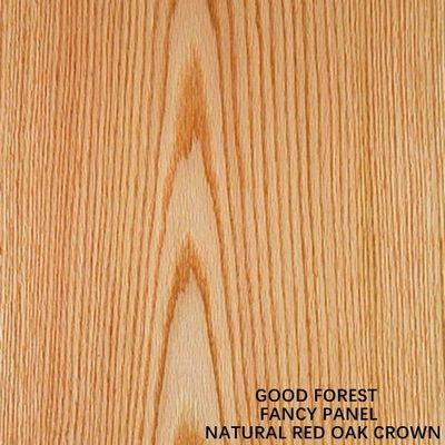 Красный дуб Фанси Mdf Crown Grain Wood Veneer Slip Match Мебельный материал