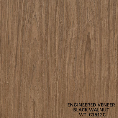 Искусственная натуральная древесина фанера Crown Cut Walnut Стандартный размер 2500 * 640 Для внутренних декоративных досок