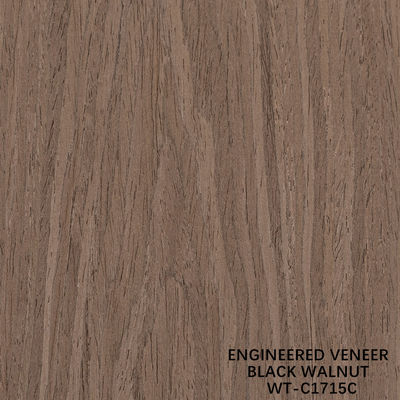 Искусственная натуральная древесина фанера Crown Cut Walnut Стандартный размер 2500 * 640 Для внутренних декоративных досок