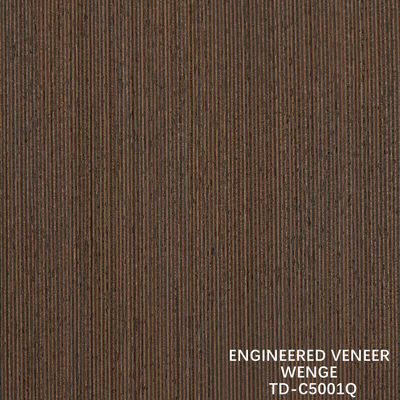 Recon Wenge Wood Veneer Fine-Line Thickness 0.15-1.8mm Fleeced Back для внутренних дверей и окон