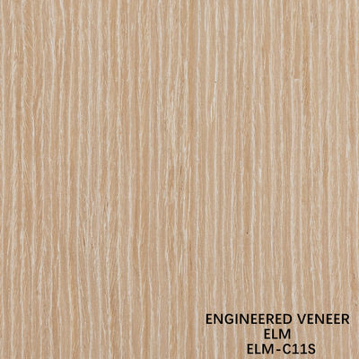 Специализированный Rec Elm Wood Veneer Straight Cut And Crown Cut для кабинета с лицом 2500 * 640 мм