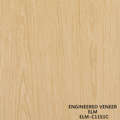 Специализированный Rec Elm Wood Veneer Straight Cut And Crown Cut для кабинета с лицом 2500 * 640 мм