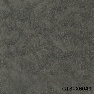 Симуляционная древесная фанера из серого дерева Burl GTB-X6043 Удлиненный размер 2850 мм Фликера для гостиничных стен