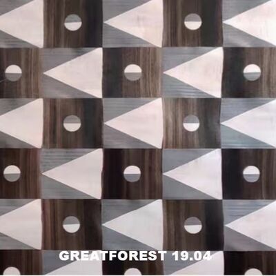 Художественный паркет деревянный фанера 2500 * 640 мм Ручная работа фиксированная форма настраиваемое искусство сцепление для обоев