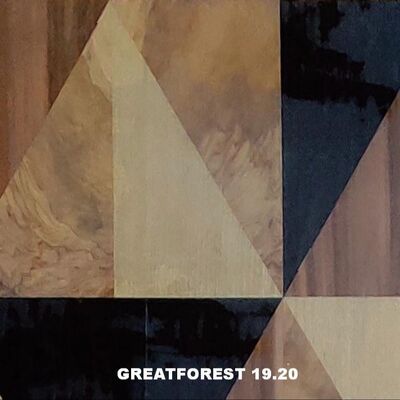 Художественный паркетный шпон симметричный коллаж геометрический узор насыщенный цвет деревянная картина 0,55 мм