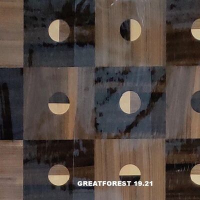 Художественный паркетный шпон симметричный коллаж геометрический узор насыщенный цвет деревянная картина 0,55 мм