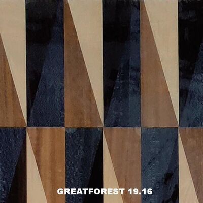 Художественный паркетный шпон симметричный коллаж геометрический узор насыщенный цвет деревянная картина 0,55 мм