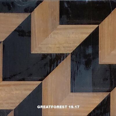 Художественный паркетный шпон симметричный коллаж геометрический узор насыщенный цвет деревянная картина 0,55 мм