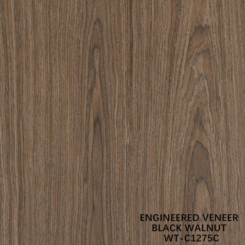 Искусственная натуральная древесина фанера Crown Cut Walnut Стандартный размер 2500 * 640 Для внутренних декоративных досок