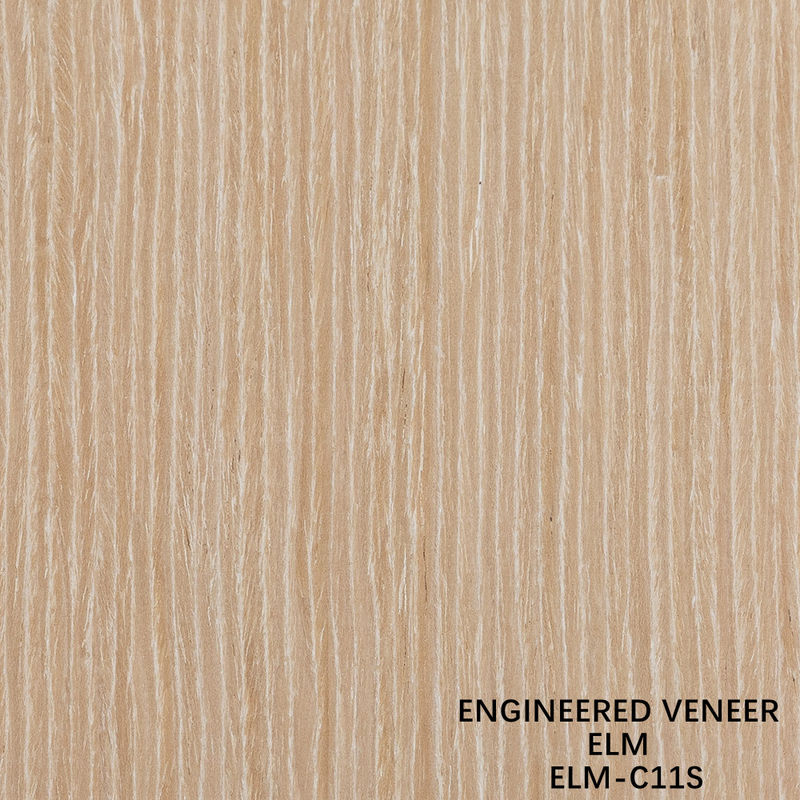 Специализированный Rec Elm Wood Veneer Straight Cut And Crown Cut для кабинета с лицом 2500 * 640 мм