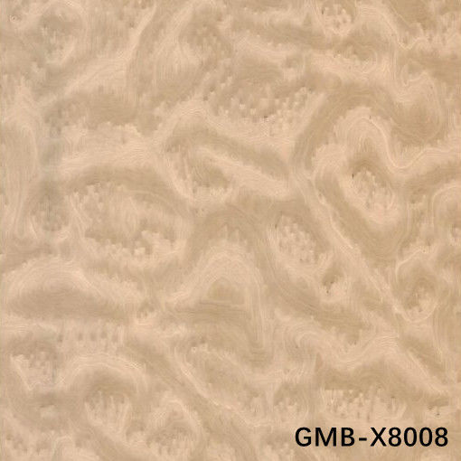 Человек сделал деревянный фанера Золотой кленовый бурл 640-1280 мм G.MB-X8008 Fleeced Back Для автомобильного интерьера