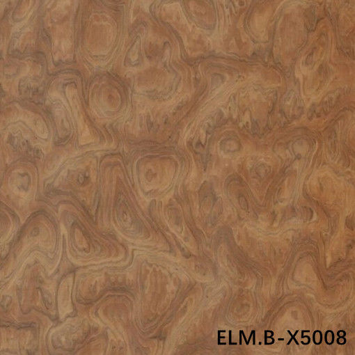 Рекомендование деревянный фанера из эльмовой буры ELM.B-X5008 кольцо зерно коричневый цвет 0,13-0,35 мм толщина для декорации гостиниц