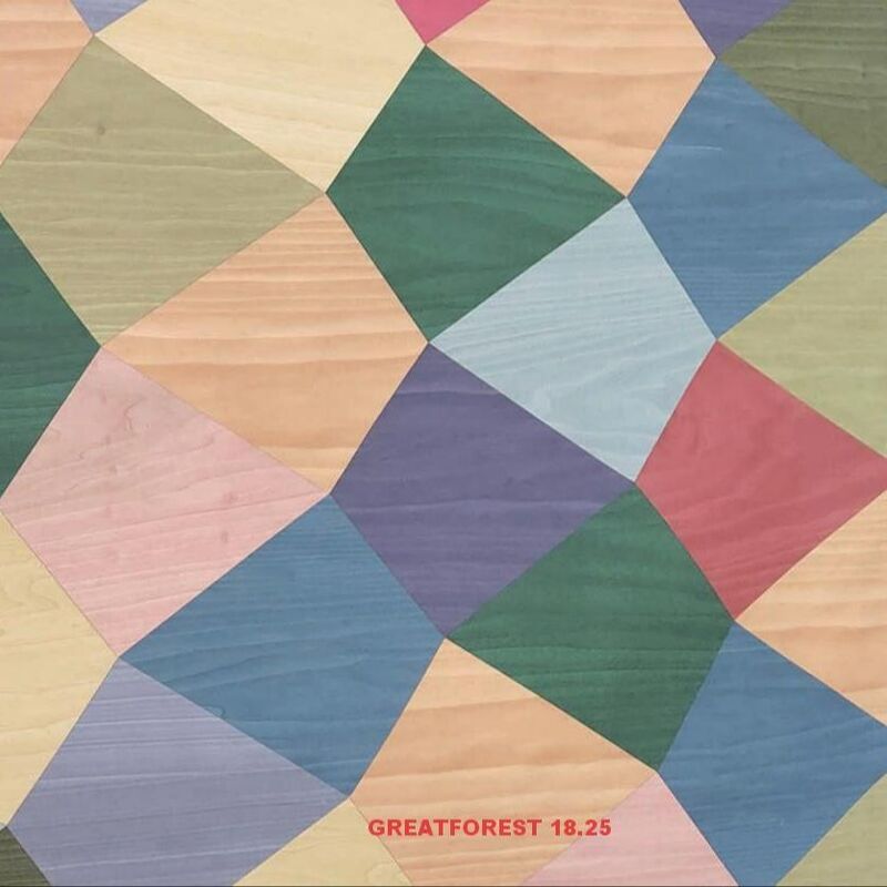 Художественный паркет деревянный фанера 2500 * 640 мм Ручная работа фиксированная форма настраиваемое искусство сцепление для обоев