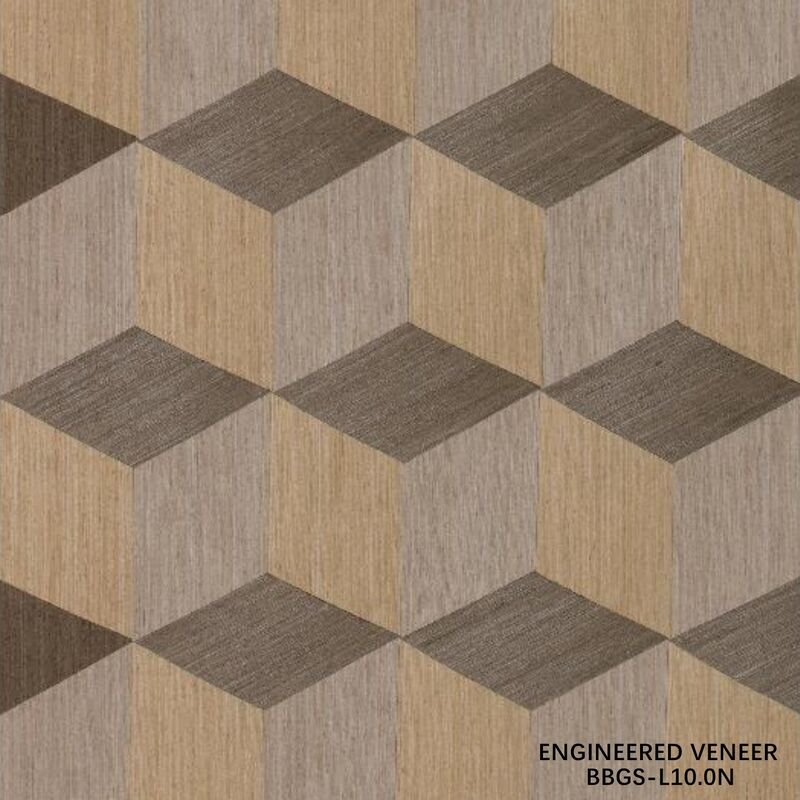 Factory Supply 0.5mm Thickness Engineered Wood Veneer BBGS-L10.0N For Hotel Decoration