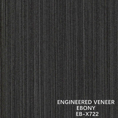 Дверь и оконный отрезок Recon Ebony Wood Veneer X722 Fineline Grain Black Color ISO