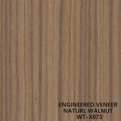 EV Engineered Wood Veneer Natural Walnut Quarter Straight Grain Стандартный размер 2500*640MM WT-X873