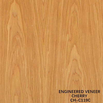 Ev Wood Veneer Of Fancy Crown Grain American Cherry 2850mm Длина для внутренних дверей Китайский производитель CH-119C/1225C